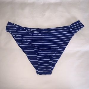 Striped seamless bathing suit bottoms